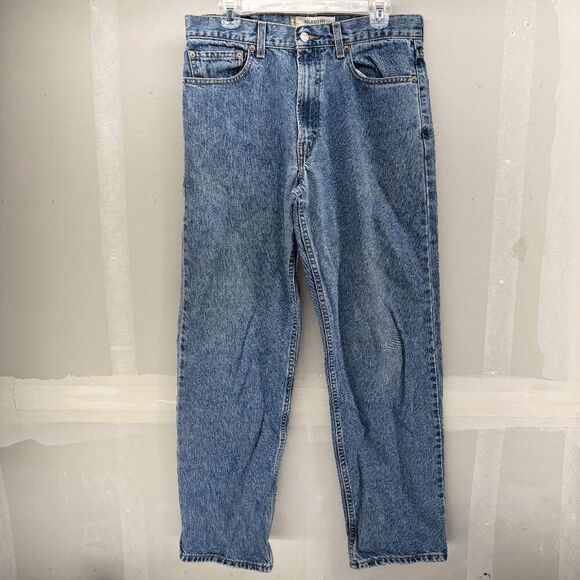 Vintage Levis Jeans Mens 33x32 Act(32x31) Blue 550 Relaxed Straight Denim Y2K - Picture 1 of 8